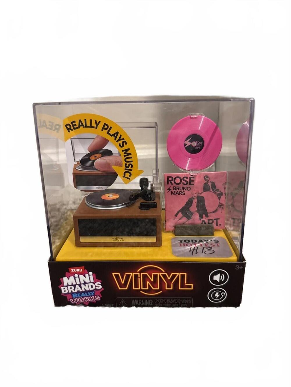 ZURU Mini Brands Vinyl Mini Record Player & Turntable Set